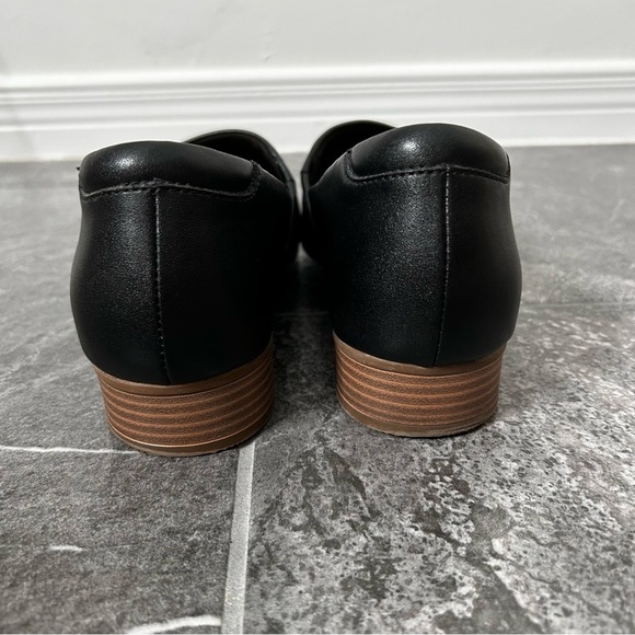 Clarks Juliet Palm Loafer Black Slip On Stacked Heel Size 11 Leather Loafer Fall - Picture 6 of 13